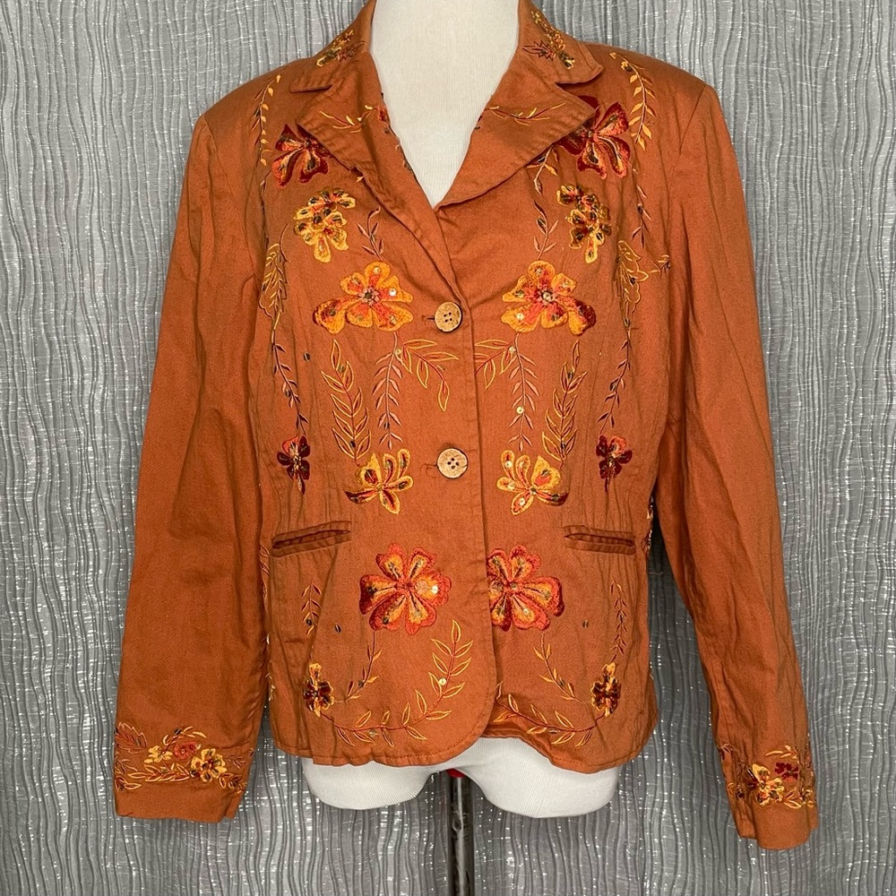 Coldwater Creek embroidered jacket